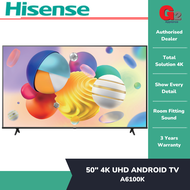 HISENSE (AUTHORISED DEALER ) 50" SMART 4K UHD LED TV 50A6100K - HISENSE WARRANTY MALAYSIA