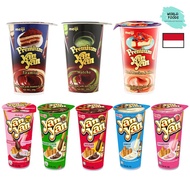 [HALAL] Meiji YanYan / Premium Yan Yan Biscuit Stick 44g (Matcha/ Tiramisu/ Mixed Berry Cheese Cake)