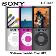 SONY Walkman Portable 1.8 Inch Mini MP4 MP3 Player Music Radio Player With Earphone