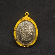 🙏 龍婆瑪哈史喇 2568｜四面神・梵天賜億萬財富 💰 九寶銅鍍銀 編號973 意大利鍍金殼 香港現貨