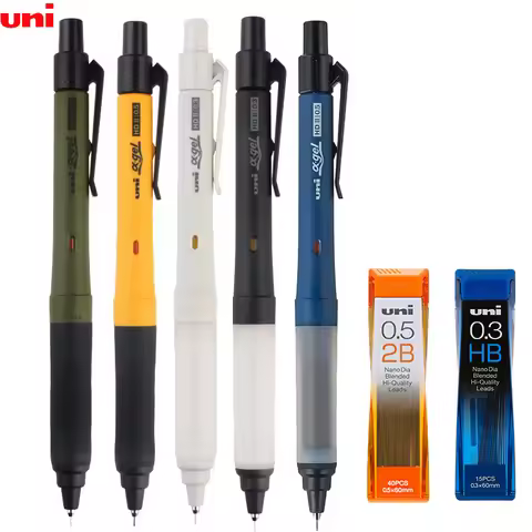 Japanese Stationery Uni A-gel Switch Mechanical Pencil Hold/KURUTOGA 2Mode 0.3/0.5MM Rotating Anti f