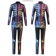 hiCosplayDy Kids Skeleton Fortnite Jumpsuit Cosplay Halloween Costume