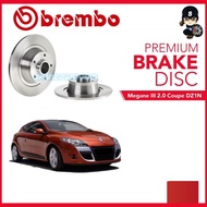 BREMBO Rear Disc Rotor (2pcs) -  Renault Megane III 2.0 Coupe DZ1N