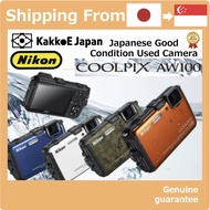 Pre-loved Nikon Digital Camera Coolpix (Cool Pix) AW100 AW100 [日本二手相機]尼康數碼相機coolpix（酷像素）AW100 Orange
