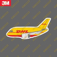 DHL Express Q Version Boeing B757 Airplane Shape Waterproof Sunscreen 3M Sticker Car Sticker Laptop 