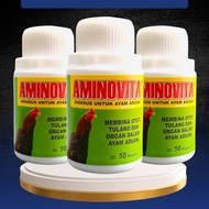 AMINOVITA 50 KAPSUL EKA FARMA - Untuk Penguat Otot Tulang & Meningkatkan Kesehatan Ayam