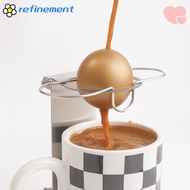 REFINEMENT 1/2Pcs Frozen Ball, 55mm Stainless Steel Espresso Chilling Ball, Accessories Silver 38mm 