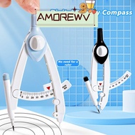 AMOR12WV Digital Display Compass, With Scale 1-13cm Diameter Students Compass, Portable With 6pcs Re