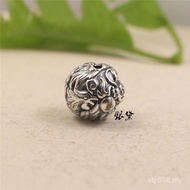 Beads Round Beads DIY Red String Dragon Phoenix Chengxiang Hard Play 3D Silver Dragon Phoenix Sterli