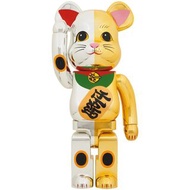 Bearbrick 招財貓 開運 銀×千万両 金 1000％