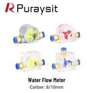 【High Cost-Performance】 Puraysit Water Flow Meter Indicator G1/4 Spindle Motor Water-Cooled Water Path System Connected To 8mm Water