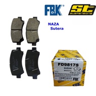 FBK NAZA Sutera Front Disc Brake Pad FD9817S