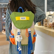 Niche Design Backpack New Style Computer Bag Contrast Color ins Travel Japanese Outdoor Backpack Sch