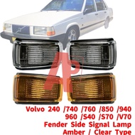 Volvo 240 / 740 / 760 / 850 / 940 / 960 / S40 / S70 / V70 Fender Side Signal Lamp New Lampu Mudguard