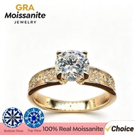 Classic Cartier Style 1 Carat Sparkling Ring for Women | Luxury Solitaire Engagement Promise Ring | 