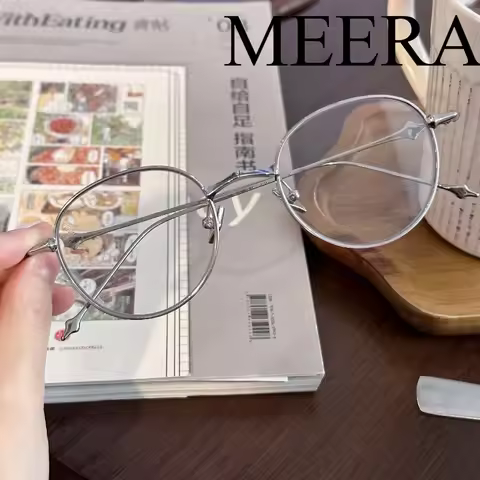 GM Luxury Round EP Eyeglasses Titanium Frame Men Women Fashion Comfortable Prescription GM Glasses R