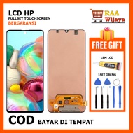 (ORIGINAL) LCD SAMSUNG GALAXY A71 AMOLED / A715 /A715F SMALL FINGERPRINT FULLSET Touchscreen ORI