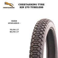 CHEETAHKING TYRE KIN270 70/90-17 , 80/90-17 TUBELESS TYRE