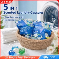 🔥🔥Japan Hot 5-IN-1 Laundry Capsules Fragrance Stain removal 99% Antibacterial Multi-Purpose Laundry 