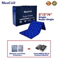 MaxCoil SUPERFOAM Foldable Mattress (Single/Super Single). 10 years manufacturer warranty.