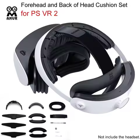 AMVR Comfort Kit for PS VR2 Forehead Support Pad Back Cushion Set Replacement Headset Part VR Access
