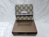 全新Gucci紫色短銀包