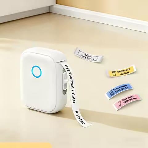 Marklife P12 Label Printer Bluetooth Wireless Thermal Printer Mini Portable Sticker No Ink Label Mak