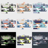 keycaps custom keycaps keycap Original Factory Height Two-Color GMK Color Matching 163-Key Large Ful