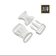 2.5 CM WHITE PP PLASTIC BAG LOCK BUCKLE