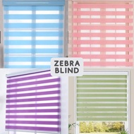 NC Bidai Tingkap Zebra Blind Modern Style Roller Blinds Zebra Blind Curtain Bidai Outdoor Blind Curt