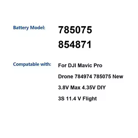 High Capacity Battery 784974 785075 623758-1S2P 2600mAh-4300mAh For DJI MAVIC AIR2 2 Pro/Zoom RC N1
