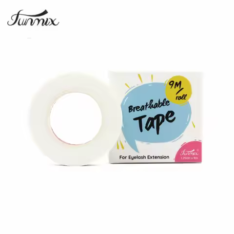 4pcs FUNMIX Breath Tape Grafted Eyelash Isolation Tape with Holes Breathable Comforte sensitive resi