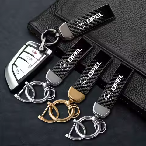Metal Car Keychain Leather Rope Key Rings Keyring for Opel Corsa D Astra Insignia Mokka Adam Combo O