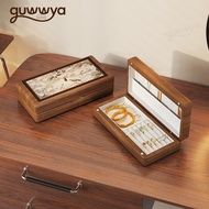 Jewellery Box Solid Wood Exquisite Vintage Accessories Jewellery Organiser Ornament Portable High-En