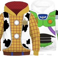 【Sell-Well】 Anime Toy Story Buzz Lightyear Woody 3d Print Hoodies Jacket For Kids Spring And Autumn Coat S Cosplay Costume