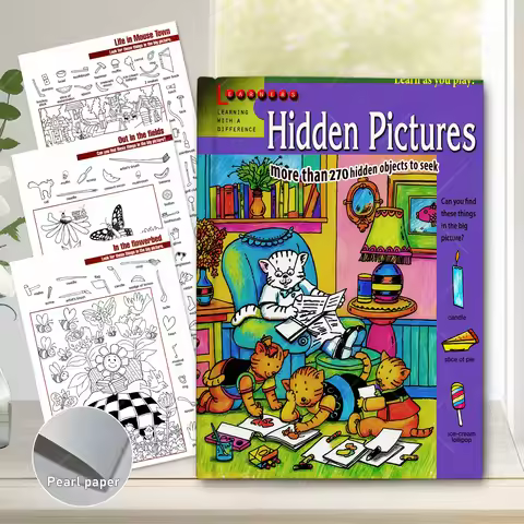Hidden Pictures Train Concentration Skills with Hidden Object Picture Books for Kids Coloring Book E