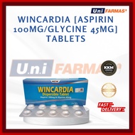 [STOCK CLEARANCE] WINCARDIA DISPERSIBLE TABLET ASPIRIN 100MG+GLYCINE 45MG 30 TABLETS [EXP: 5/25]