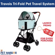 IBIYAYA Stroller Travois Tri-Fold Pet Travel System | Dog Stroller
