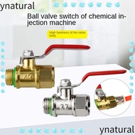 YNATURAL Agricultural Sprayer Ball Valve, Copper valve body XQ Ball Valve Switch Ball Valve Assembly