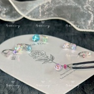 Horseshoe Ring Earrings Titanium Alloy f136 Single Non-Fade High-End Anti-Allergic Configuration Gui