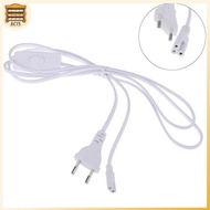 [8C15] 1.8m Power Cord Cables EU Plug Switch Cable For T5 LED Tube T8 Power Charging Wire Connection