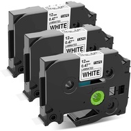 3-Pack Compatible Brother P-touch Label Makers Tape TZE-231 TZE231 TZ-231 TZ231, for Brother Ptouch 
