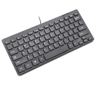 33cm 78-Key Chocolate Wired Keyboard Business Office Universal External Keyboard
