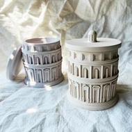羅馬蠟燭罐矽膠模具水泥花盆模具 DIY 花盆混凝土收納盒模具 cj0183