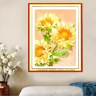 Sunflower cross-stitch painting MN0327 (50x68cm) unembroidered painting