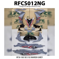 Cover Set Rapido VF3i 185 SE (13) Modern Nardo Grey White DNLGM1 Green Accessories Motor SYM185 SYM 