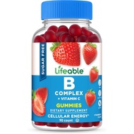 Lifeable Sugar Free Vitamin B Complex Gummies | B-Complex with Vitamin C | Great Tasting VIT B Compl