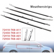 [mcfsnzwtxz1bw] 4Pcs Weatherstrips Seal Car Weather Strips Direct Replace Door Belt Moldings for