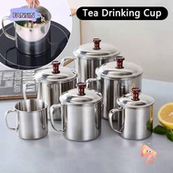 FANSIN1 Coffee Mug Stainless Steel with Cover Handle Tumbler Pint Cup