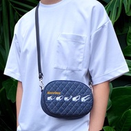 【原創】5角仙丹寧刺繡橢圓包